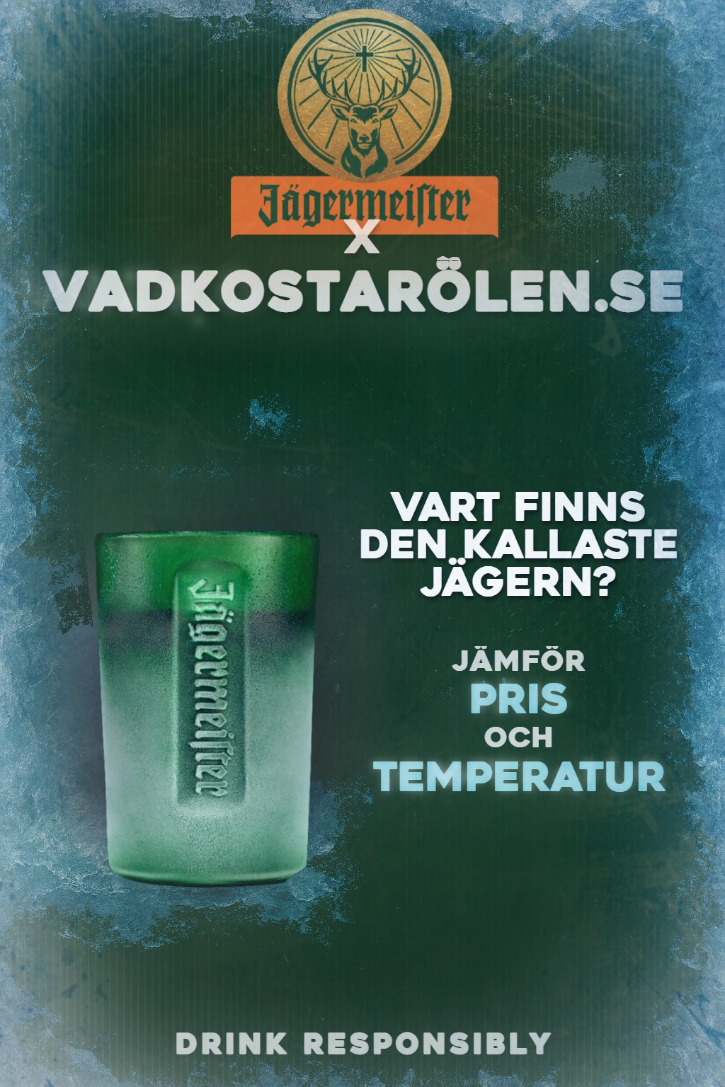 Ice cold Jägermeister shots